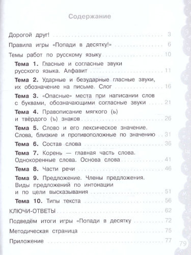 Попади в 10! Русский язык 2 класс. Тетрадь-тренажер