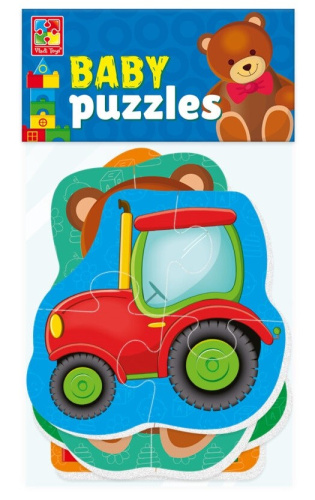 Мягкие пазлы Baby puzzle Игрушки 4 картинки, 13 эл. (Я РАСТУ ТОЙЗ)