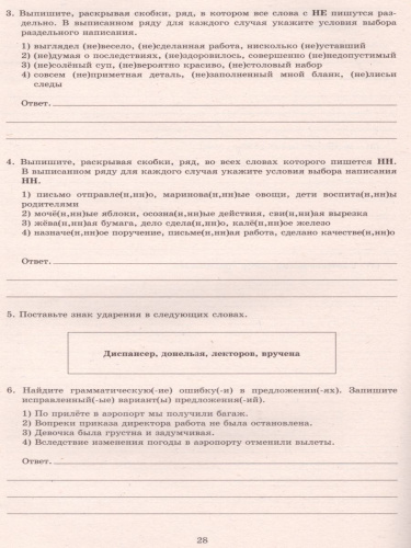 Русский язык 8 класс. 10 вариантов итоговых работ для подготовки к ВПР