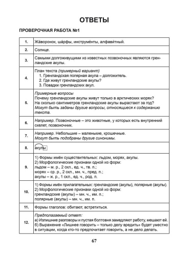 ВПР Русский язык 4 класс. 20 типовых работ