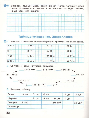 Математика 3 класс. Рабочая тетрадь к УМК Моро