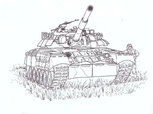 Раскраска "Танки XXI века "