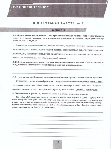 Русский язык 6 класс. Контрольные работы. УМК Ладыженской Т. А. и др.