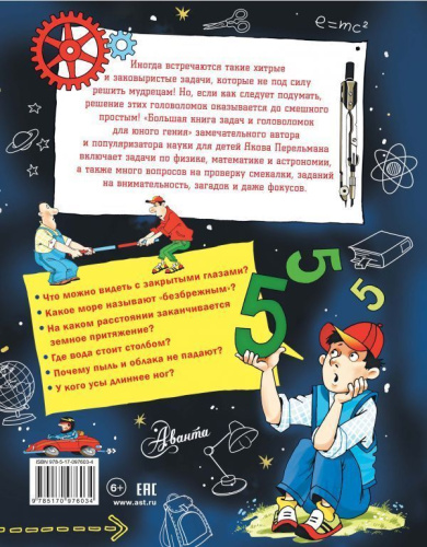 Большая книга задач и головоломок для юного гения