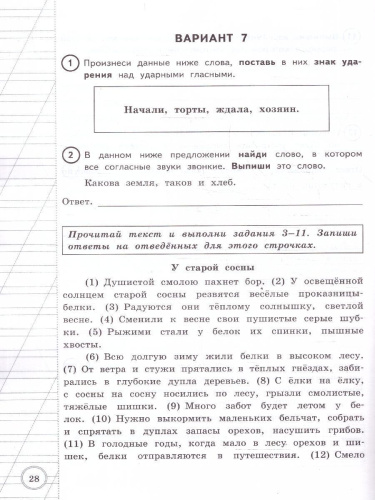 ВПР Русский язык. За курс начальной школы. 10 вариантов
