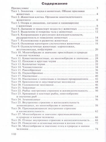 КИМ Биология 8 класс. Новый ФГОС