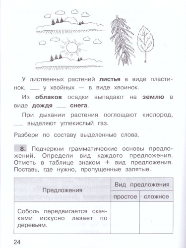 Тренажер по русскому языку для 4 класса