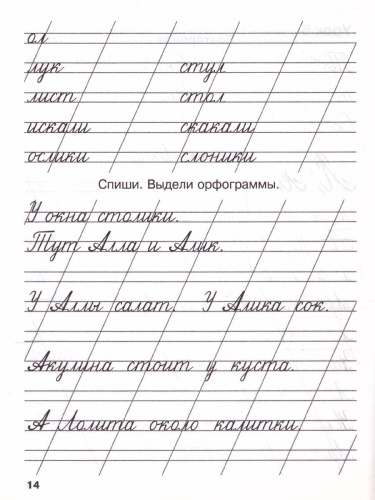 Мои первые школьные прописи. В 4-х частях. Часть 2