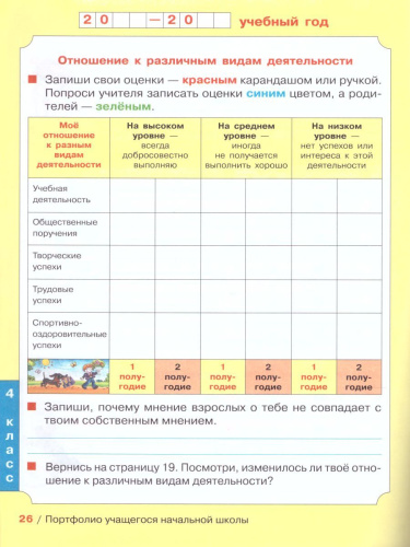 Портфолио учащегося начальной школы. Копилка успехов ученика