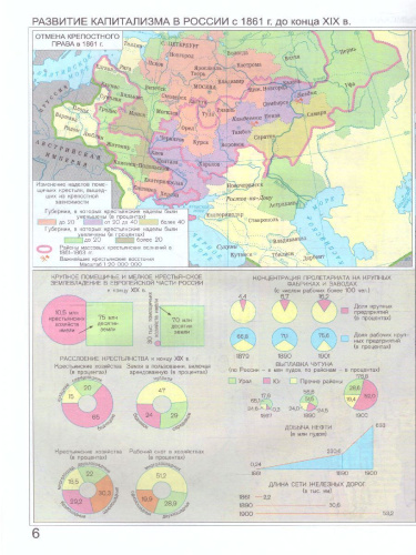 Атлас Отечественная История XIX в. с комплектом контурных карт