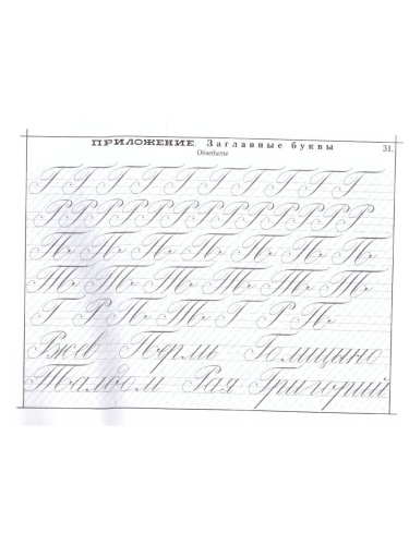 Наводная пропись. Каллиграфия и скоропись