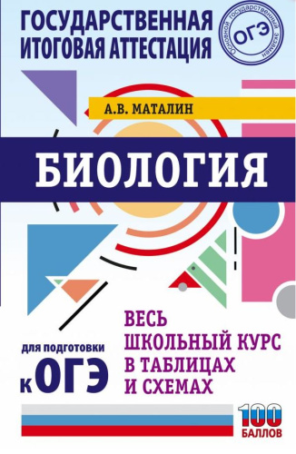 ОГЭ. Биология. Весь школьный курс в таблицах и схемах для подготовки