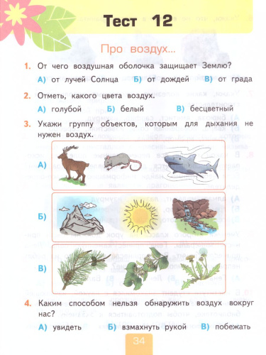 Окружающий мир 2 класс. Тесты. К учебнику А.А. Плешакова. В 2-х частях. Часть 1. ФГОС