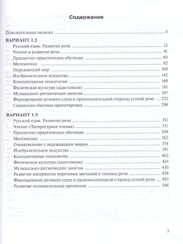 Примерные рабочие программы по учебным предметам и коррекционным курсам НОО глухих обучающихся 3 класс. Вариант 1.2.,1.3.