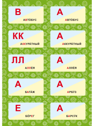 Словарные слова 1-4 классы. Комплект карточек