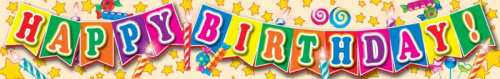 Плакат-полоса HAPPY BIRTHDAY! Детский