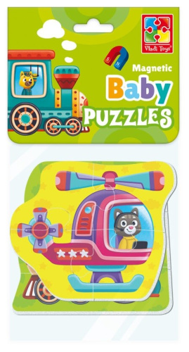 Мягкие магнитные Baby puzzle Транспорт 2 картинки, 7 эл. (Я РАСТУ ТОЙЗ)