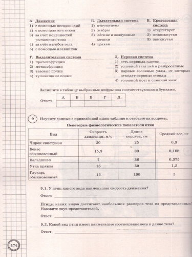 ВПР Биология 8 класс. 25 вариантов. Типовые задания. ФГОС Новый