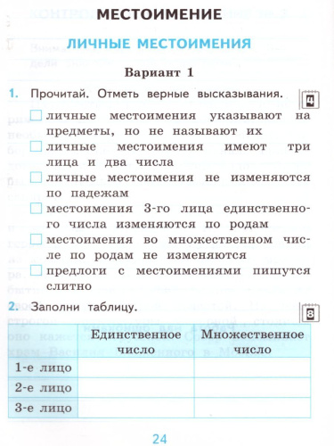 Русский язык 4 класс. Самостоятельные работы. Часть 2. ФГОС