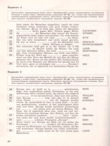 Немецкий язык 9 класс. Письменная часть ОГЭ