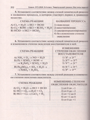 ОГЭ-2024. Химия. 9 класс. Тематический тренинг