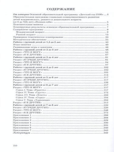 Познаю себя. Методические рекомендации к образовательной программе социально-коммуникативного развития детей дошкольного возраста (от двух месяцев до вось