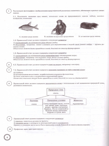 ВПР Биология 5 класс. 10 вариантов ФИОКО ТЗ ФГОС