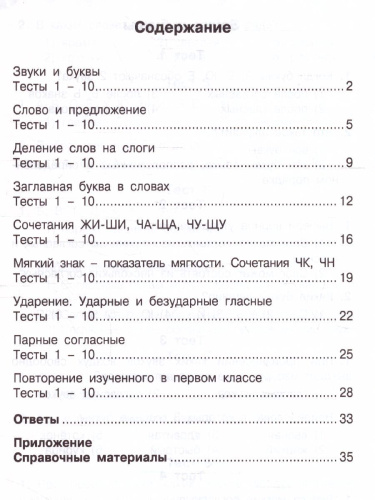 Русский язык 1 класс. Мини-тесты на все темы и орфограммы