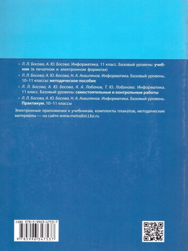 Информатика 11 класс. Самостоятельные и контрольные работы. Базовый уровень