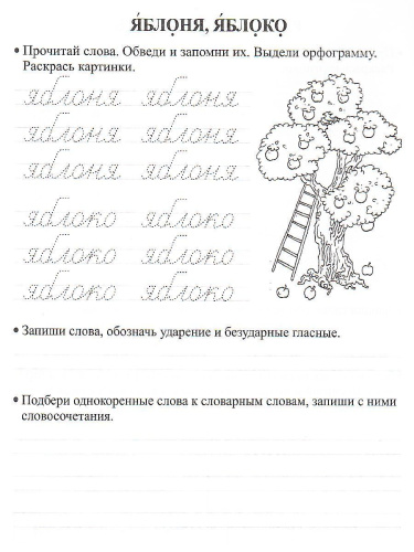 Орфографические прописи 2 класс. Развивающие задания