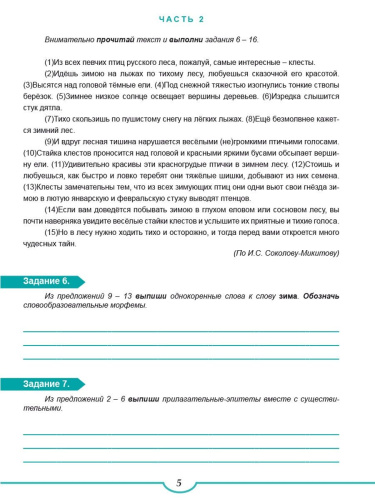 ВПР Русский язык 7 класс