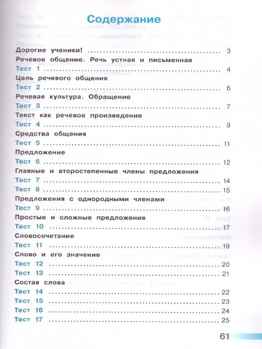 Русский язык 4 класс. Тесты к учебнику Л.Ф. Климановой. ФГОС. УМК "Перспектива"