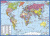 Карта планшетная. Мира политическая, двусторонняя