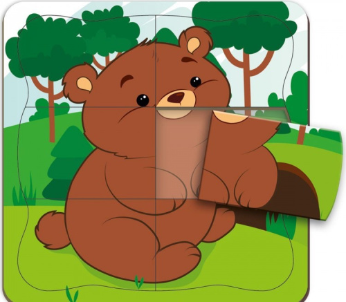 Пазл-рамка "Мишка" (Я РАСТУ ТОЙЗ)