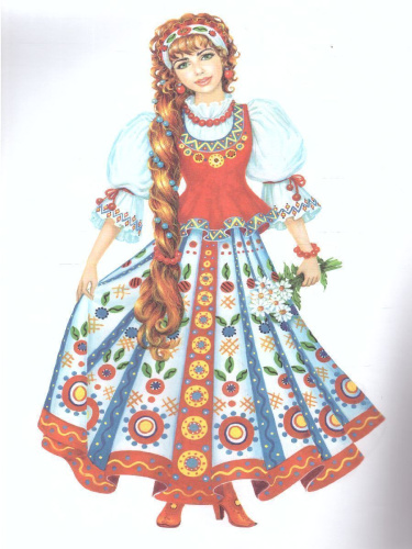 Раскраска Россиночка "Дымковская роспись"