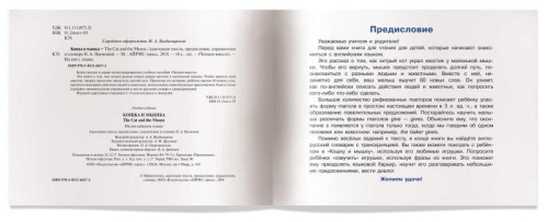 Читаем вместе Кошка и мышка (на английском языке)
