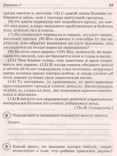 ВПР Русский язык 5 класс