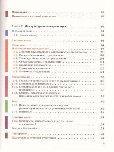 Русский язык 8 класс. Учебник с приложением. ФГОС