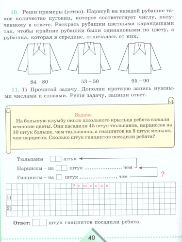 Математика. Рабочая тетрадь для учащихся 3 класса специальных (коррекционных) образовательных учреждений VIII вида. В 2-х частях. Часть 2