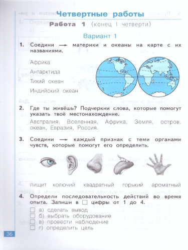 Окружающий мир 2 класс. Тематический и итоговый контроль. Рабочая тетрадь