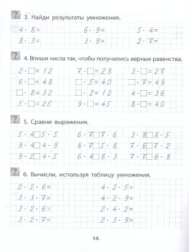 Учимся сами. Изучаем таблицу умножения 1-4 классы
