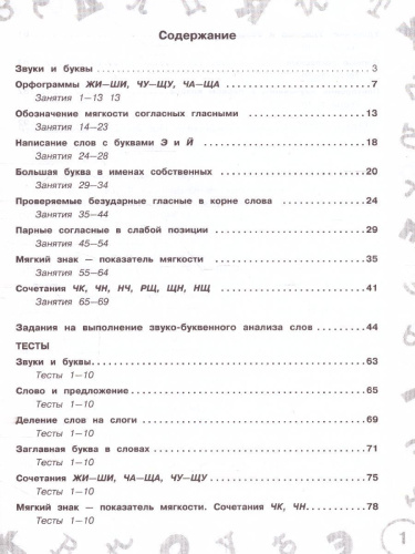 Русский язык. Мини-задания и тесты на все темы и орфограммы школьного курса. 1 класс