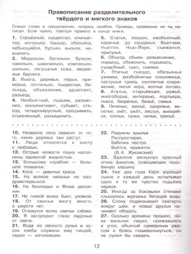 Русский язык 4 класс. Исправь ошибку