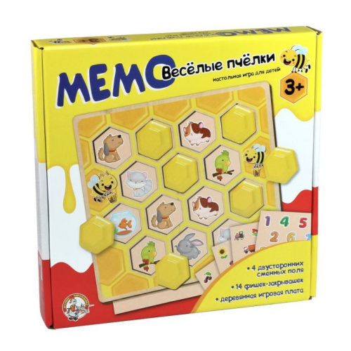 Игра настольная МЕМО "Веселые пчелки"