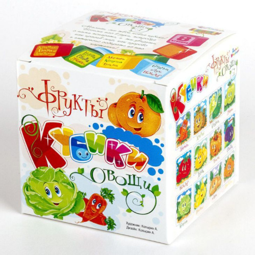 Овощи и фрукты (без обклейки) /Кубики