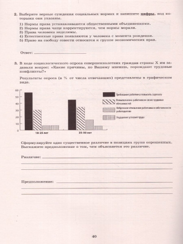 Обществознание 8 класс. 10 вариантов итоговых работ для подготовки к ВПР
