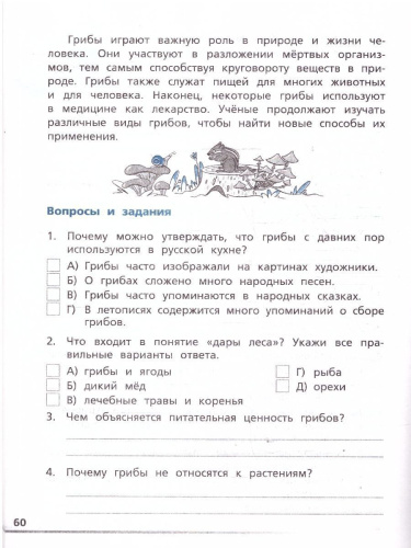 Читательская грамотность 3 класс Смысловое чтение