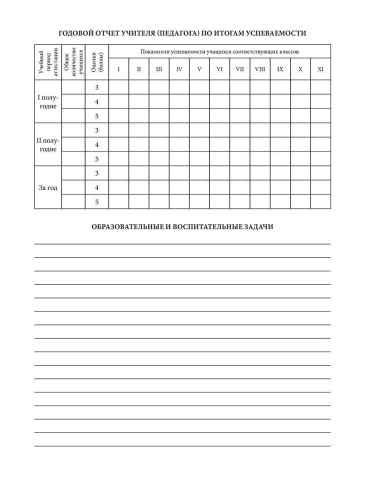 Журнал учета индивидуальных (групповых) занятий.
