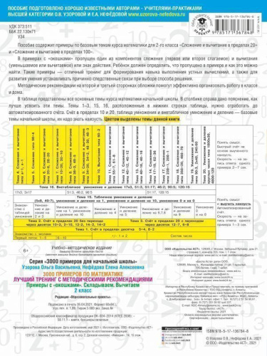 3000 примеров по математике 2 классс. Примеры с окошками Складываем Вычитаем. С методическими рекомендациями