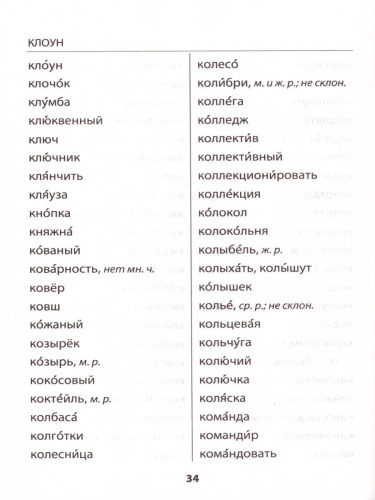 Русский язык 1-4 класс. Словарик. Словарные слова. ФГОС